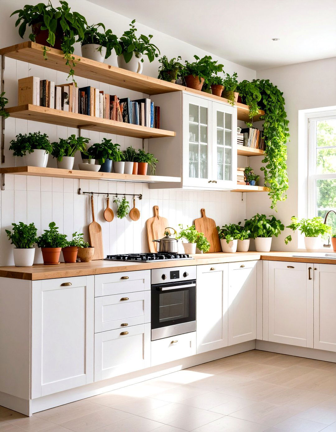 Open Shelving Integration - 30 kitchen cabinet storage ideas