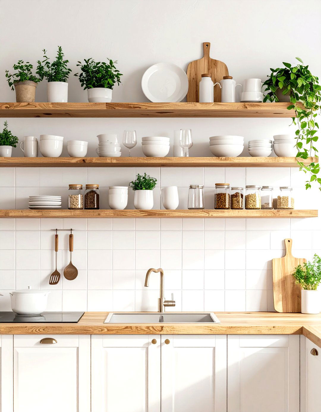 Open Shelving Kitchen Concept - 30 design kitchen cabinets ideas