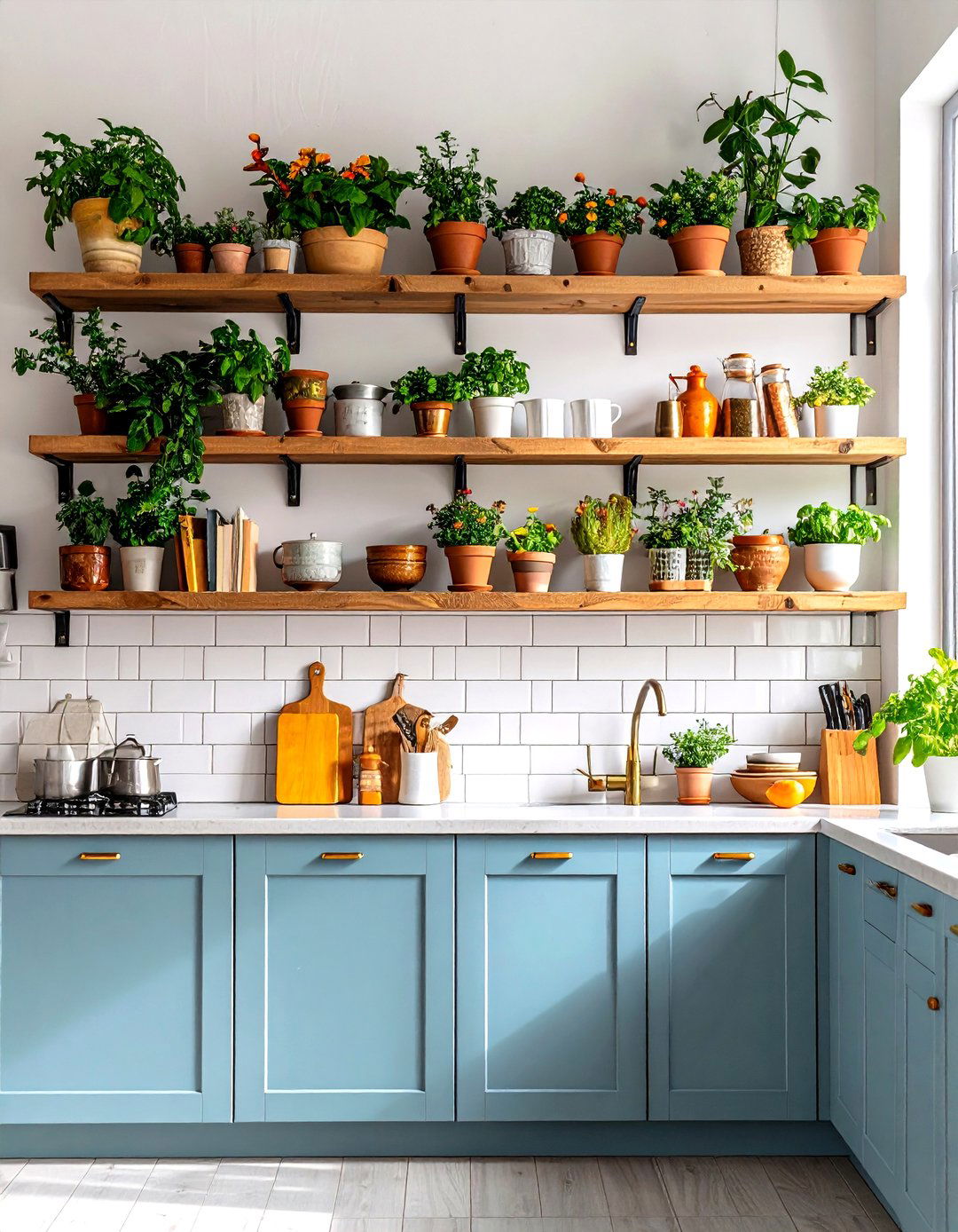 Open Shelving Kitchen Integration - 30 kitchen cabinet trends
