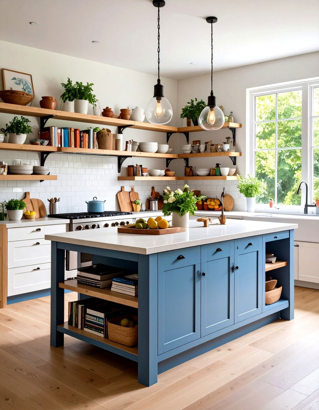 Open Shelving Kitchen Island - 30 island kitchen ideas