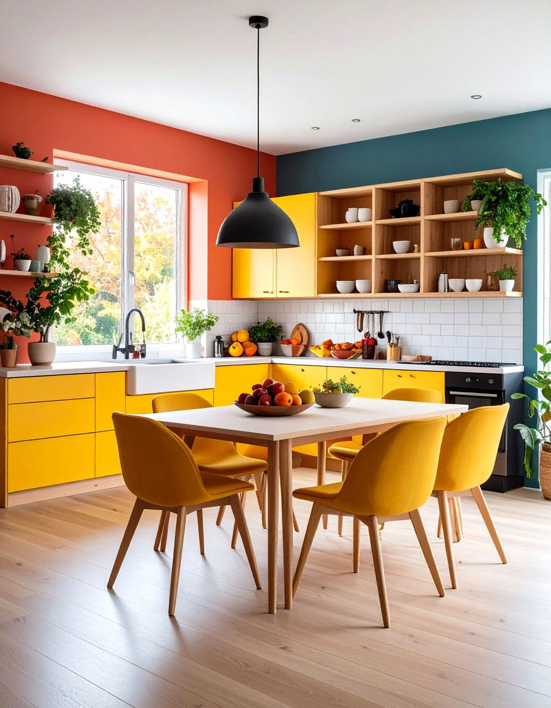 Open Shelving as a Kitchen Room Divider - 30 kitchen shelving ideas
