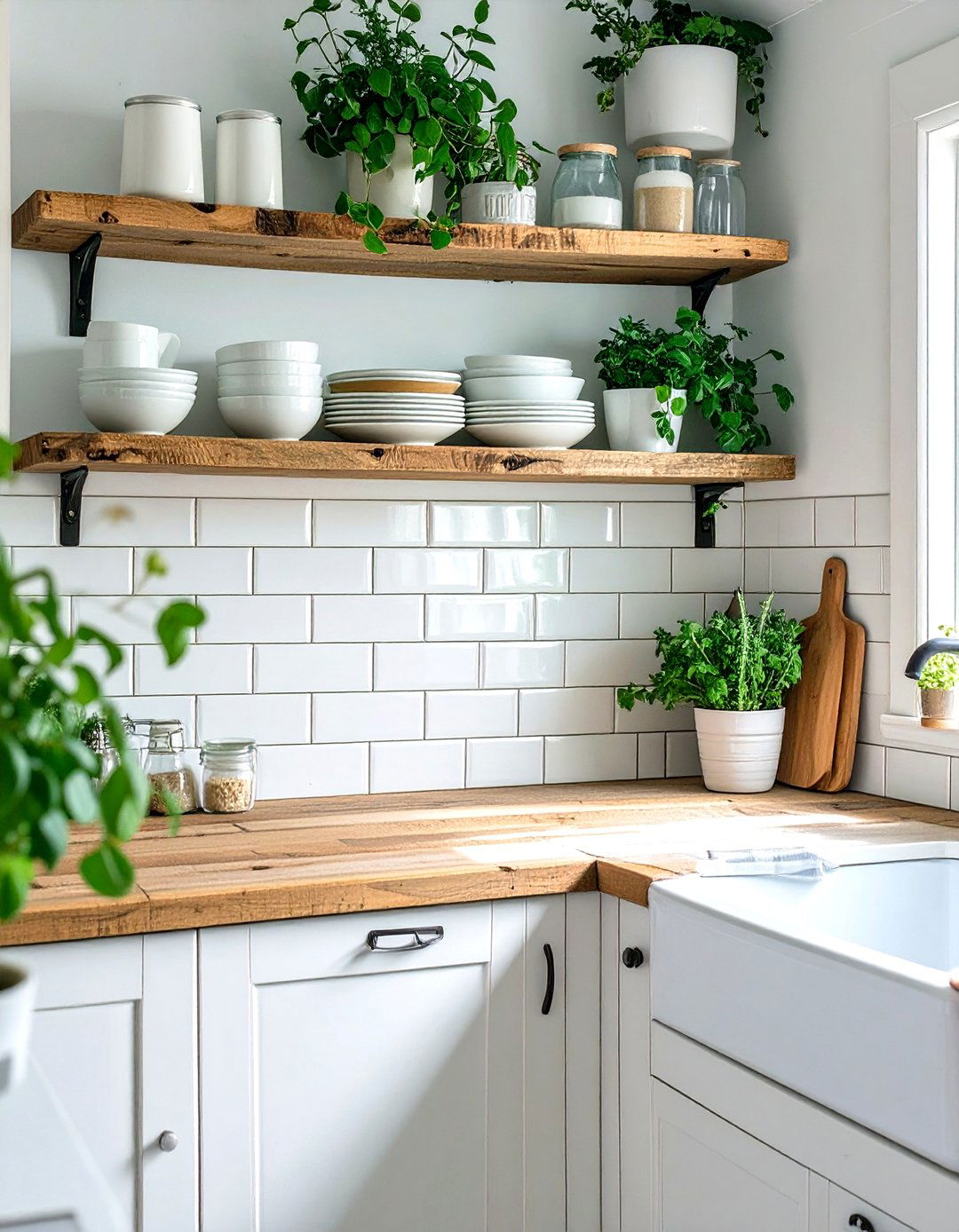 Open Shelving for an Airy Feel - 30 tiny home kitchen ideas