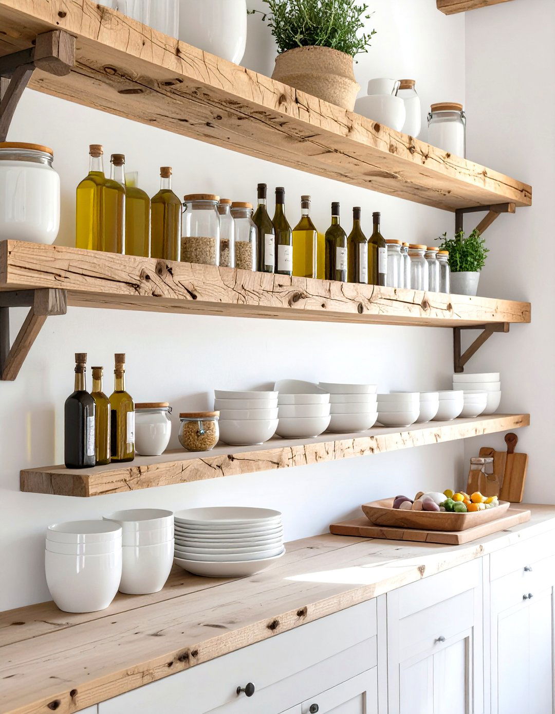 Open Shelving in the Kitchen - 30 tuscan interior design ideas