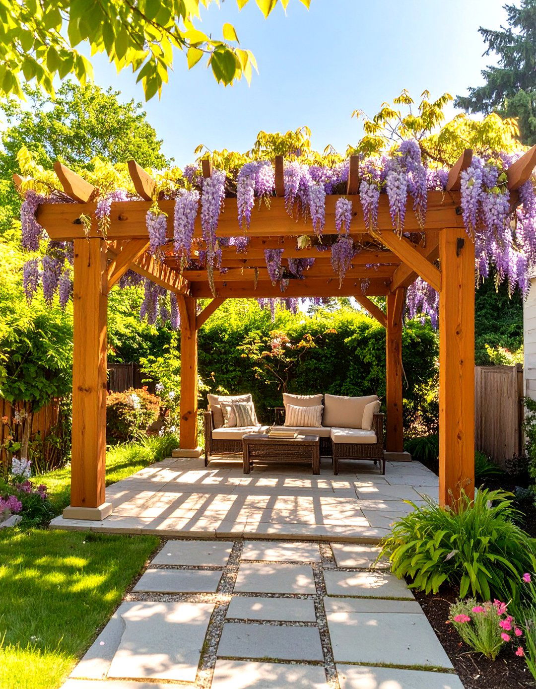 Open Top Pergola Style Small Backyard Gazebo - 30 small backyard gazebo ideas