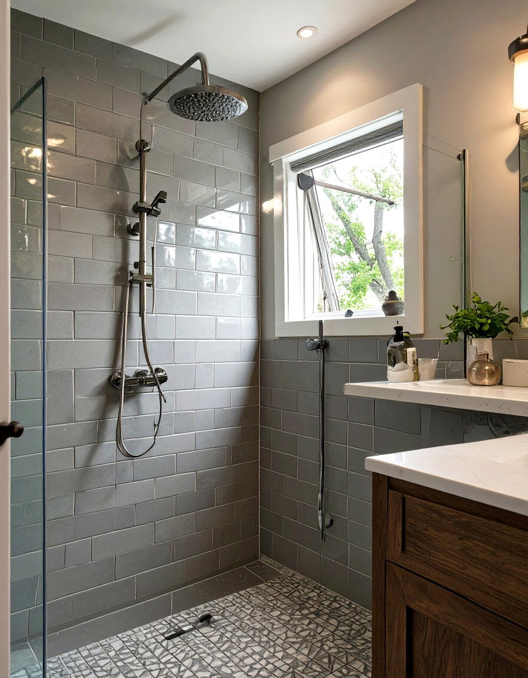 Operable Awning Shower Window - 30 shower window ideas
