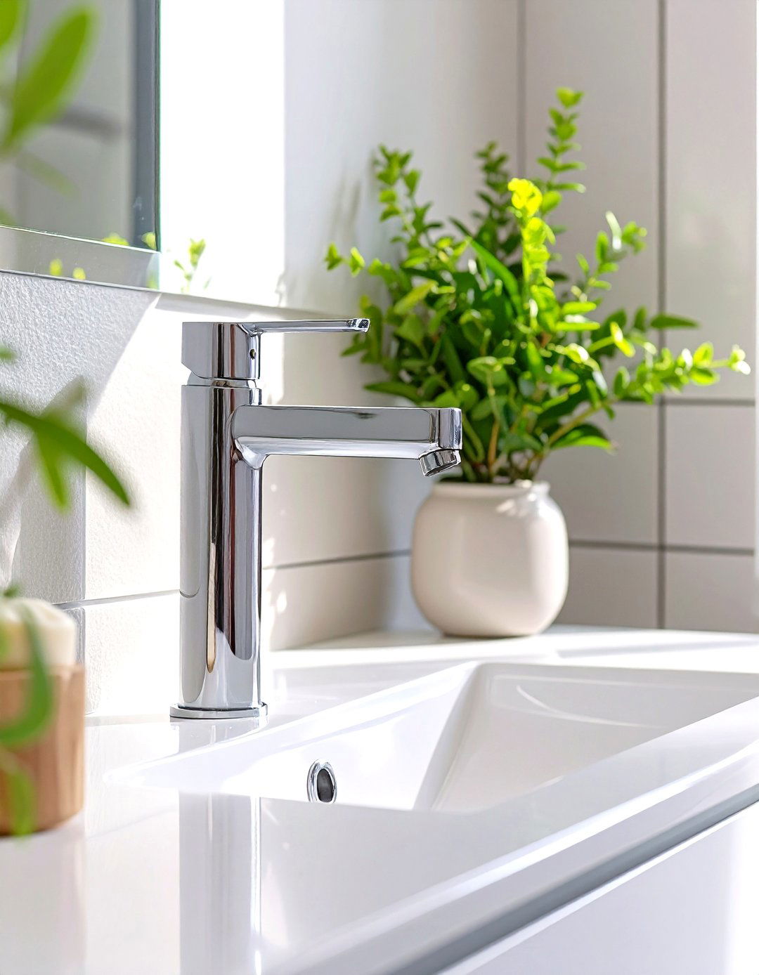 Opt for a Single Handle Faucet - 30 small bathroom decorating ideas