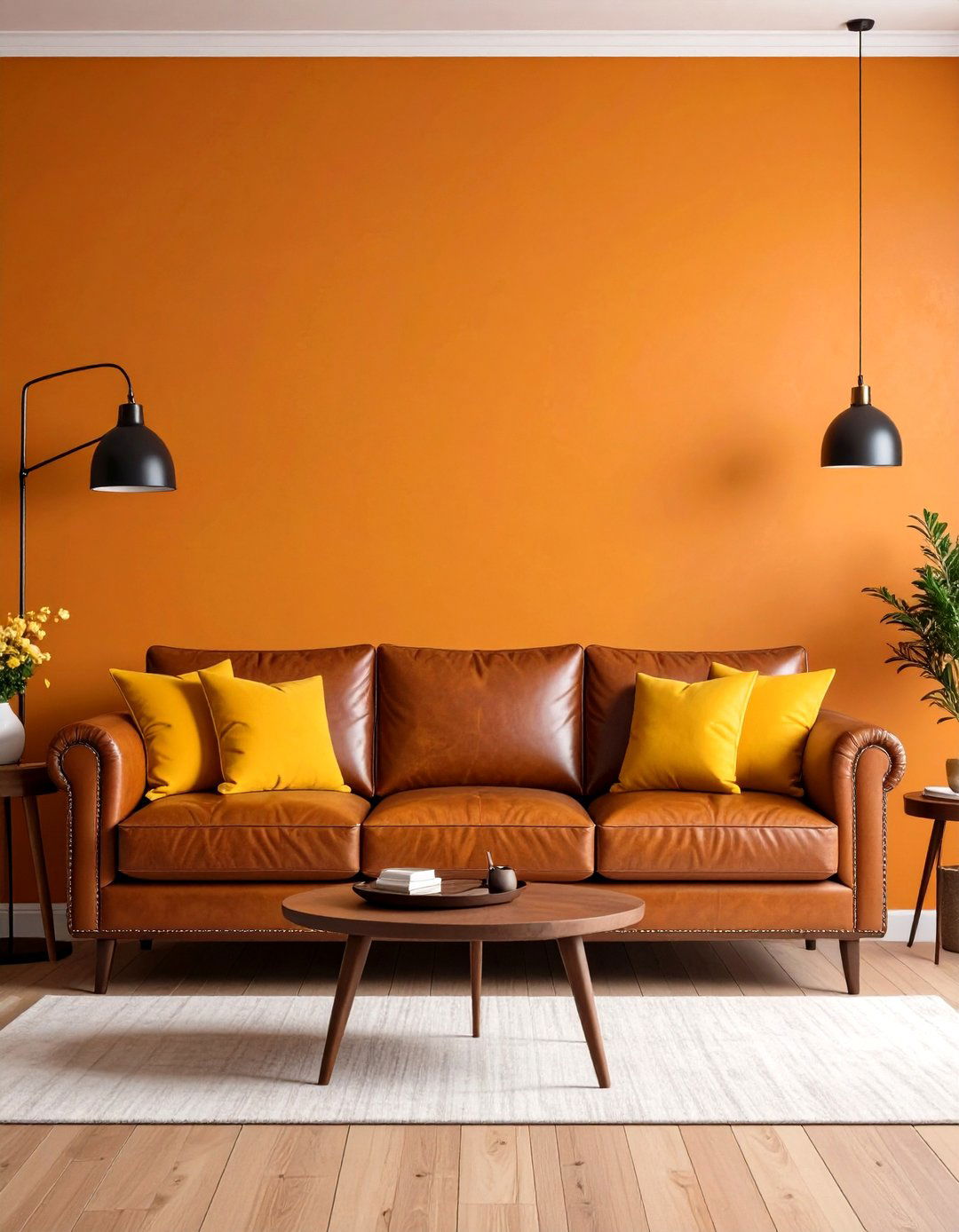 Orange and Brown Color Palettes - 30 retro interior design ideas
