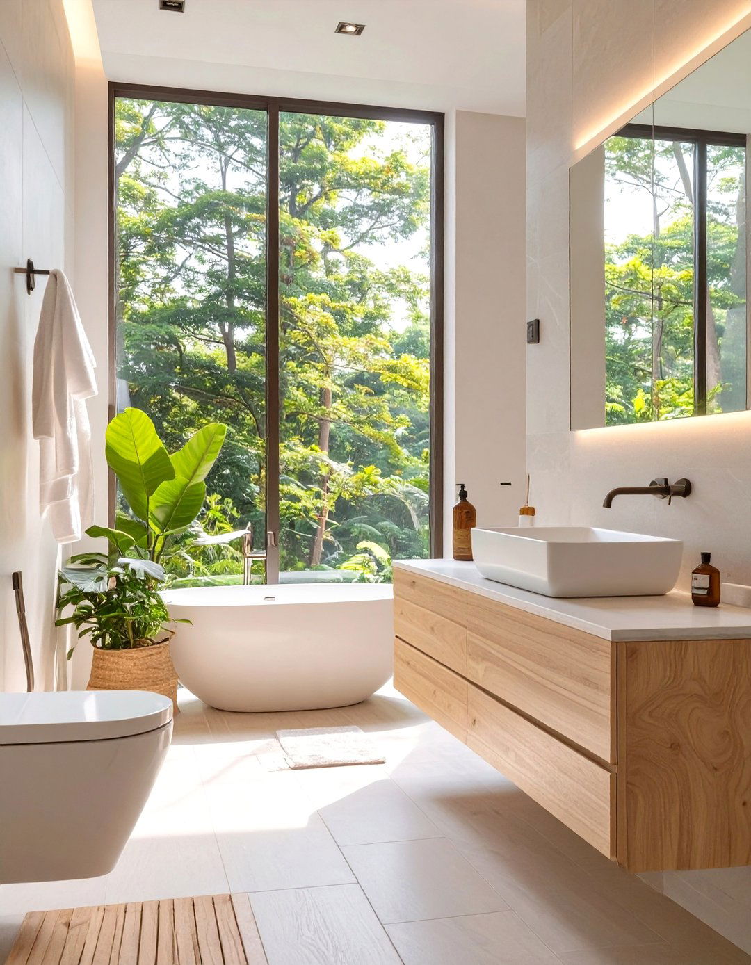 Organic Modern Bathroom - 30 bathroom theme ideas