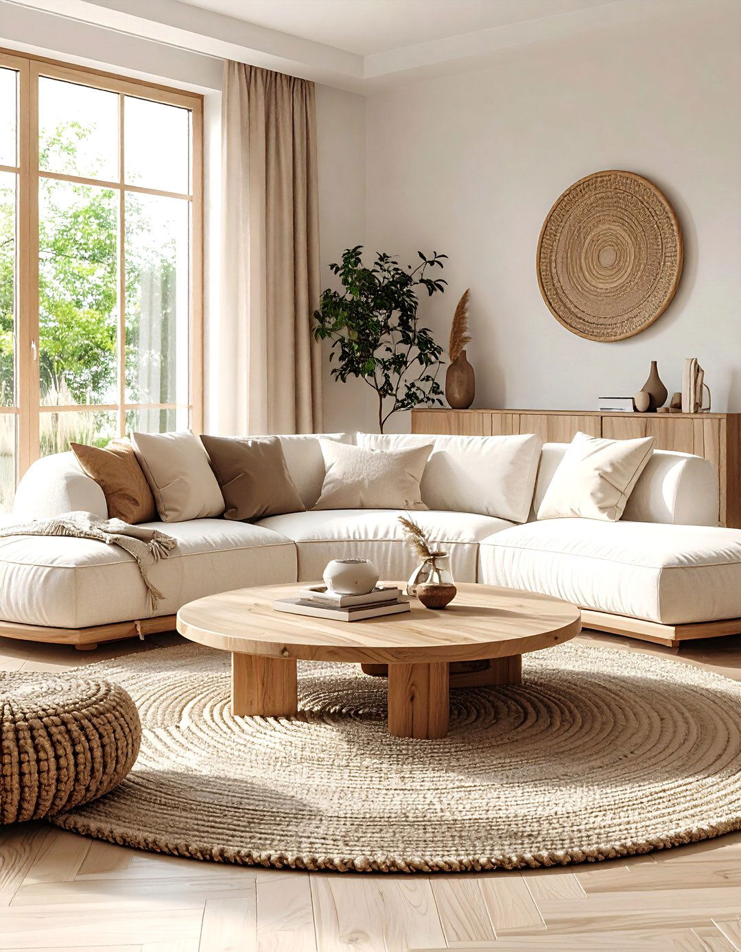 Organic Modern Living Room - 30 aesthetic living room ideas