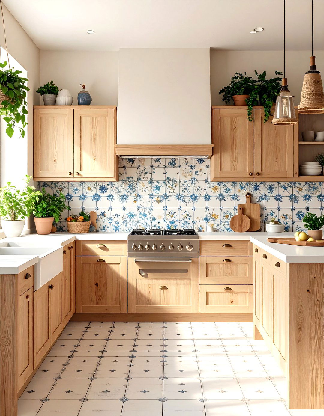 Organic Zellige Kitchen Tiles - 30 kitchen wall tile ideas