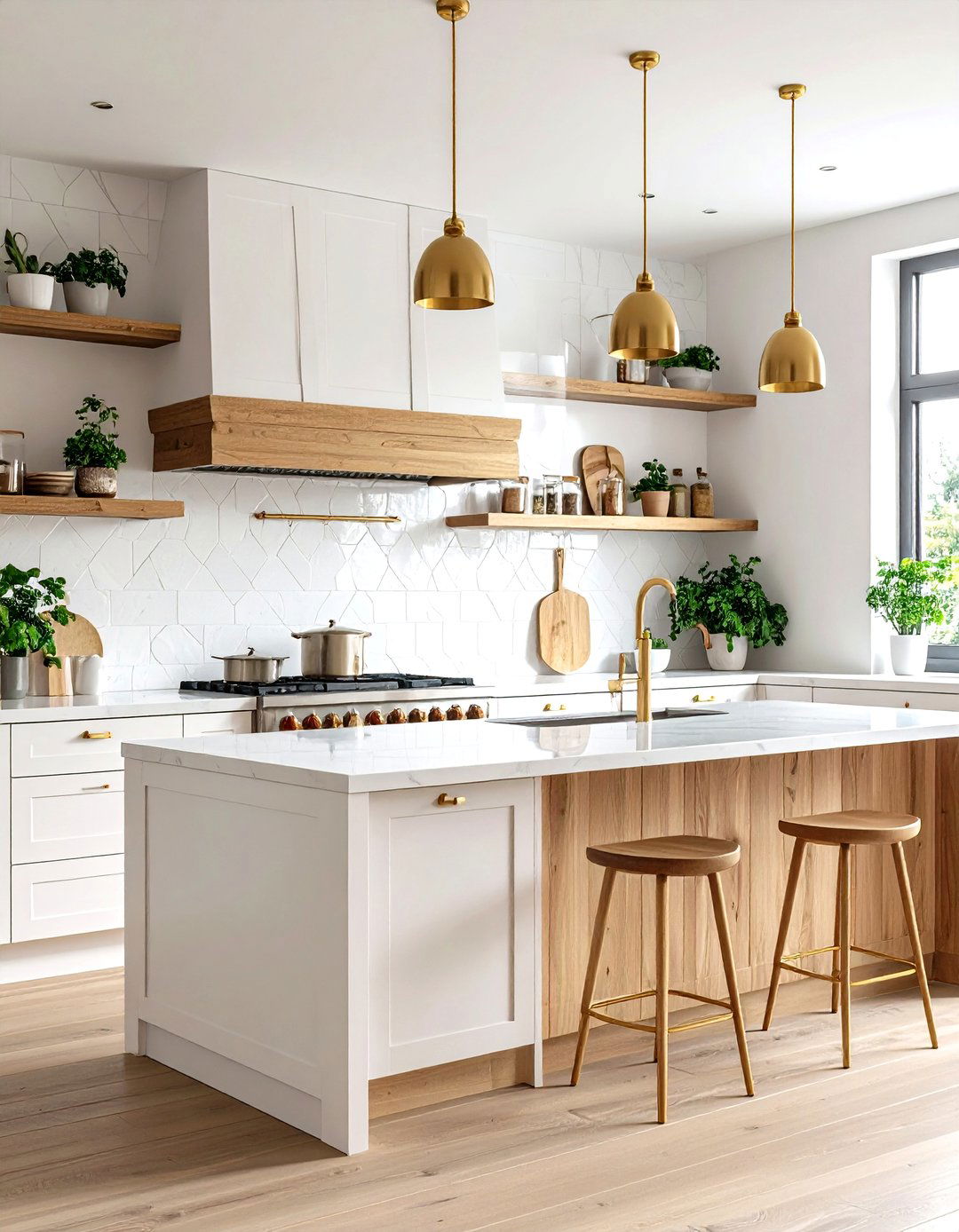 Organic Zellige Tile Kitchen - 30 kitchen backsplash tile ideas