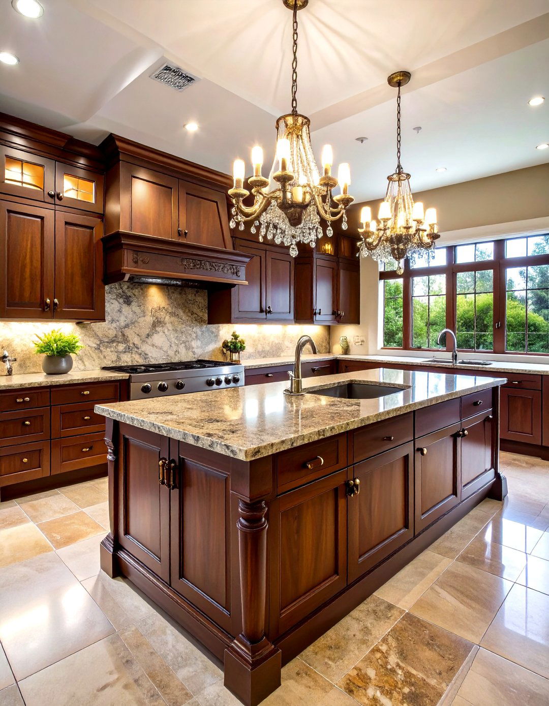 Ornate Drop Bail Pulls in Antique Pewter - 30 kitchen cabinet hardware ideas