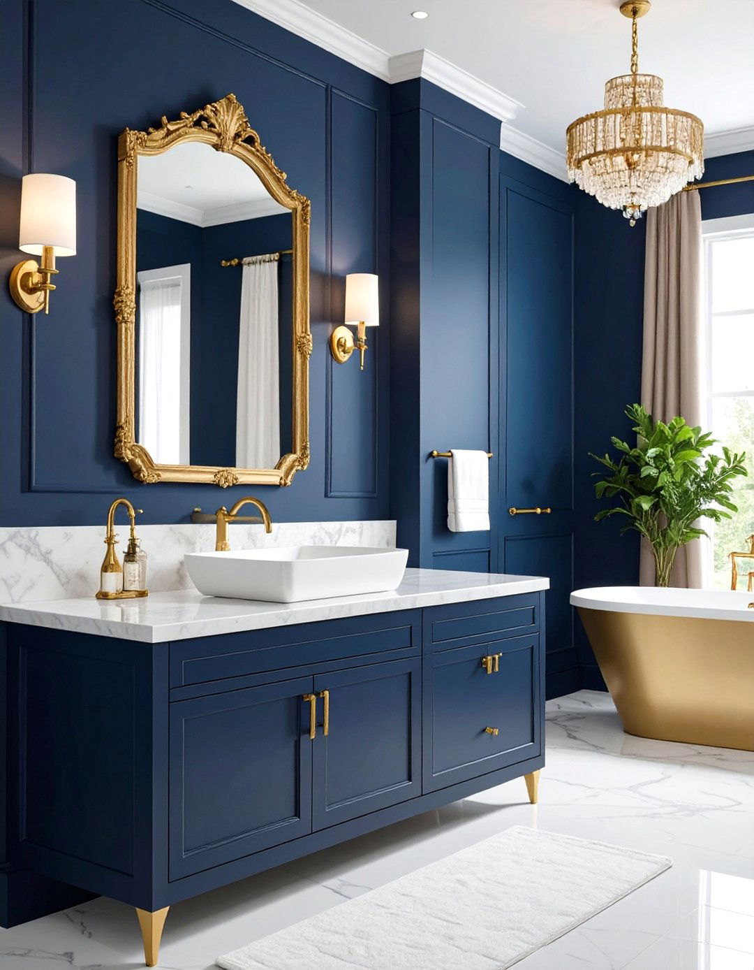 Ornate Gold Fixtures for a Bathroom - 30 12 bathroom ideas