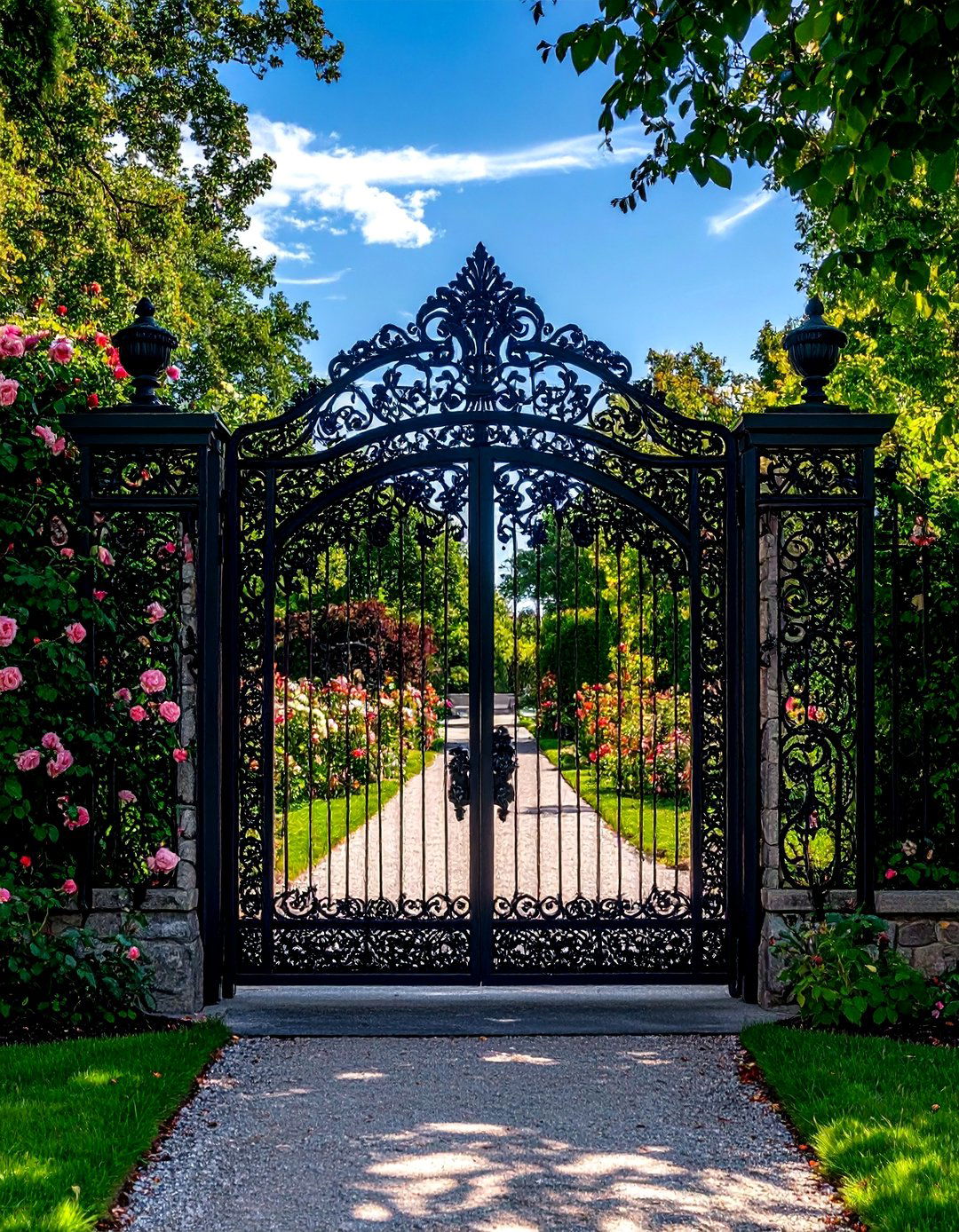 Ornate Victorian Filigree Gate - 30 backyard gate ideas