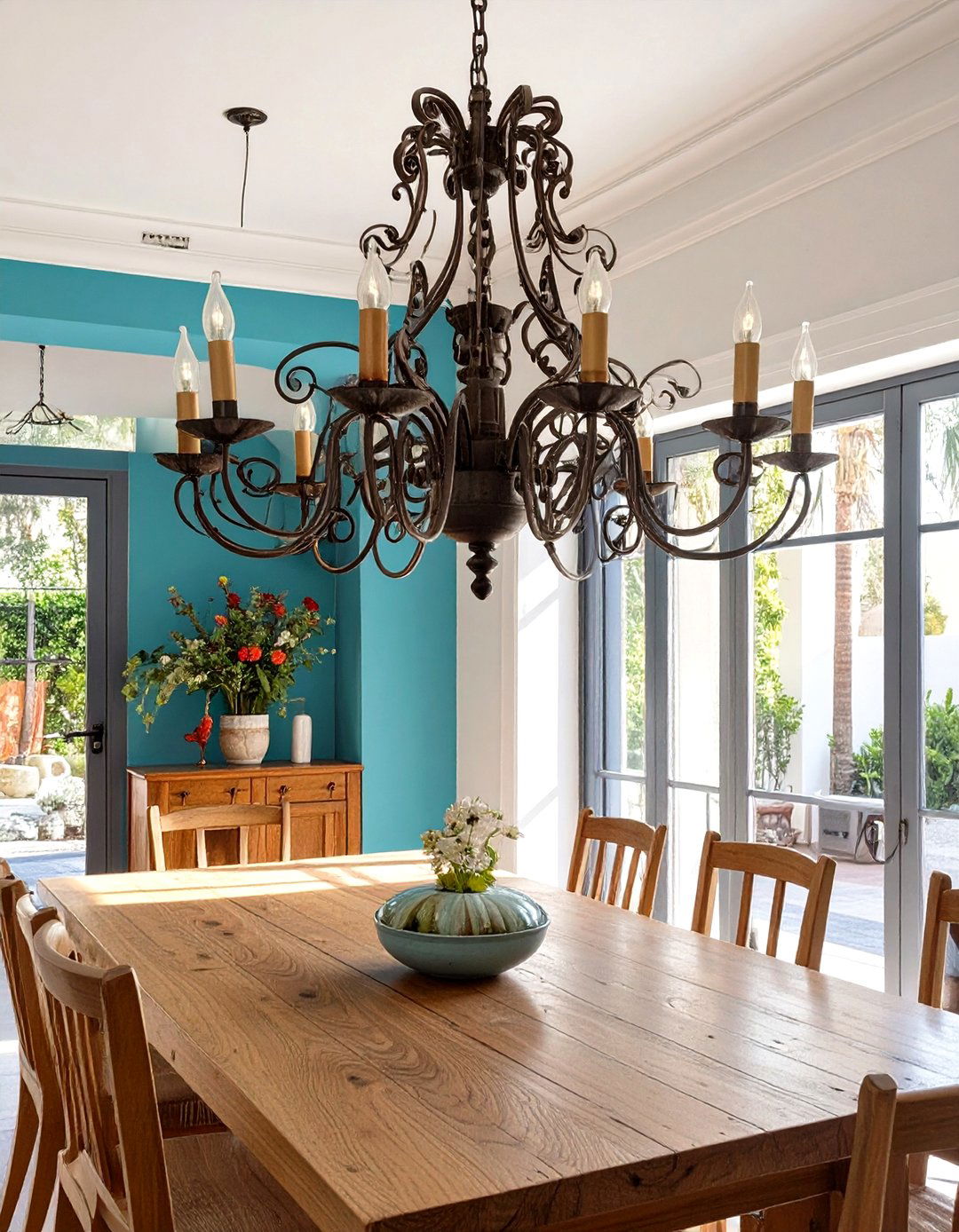 Ornate Wrought Iron Accents - 30 spanish style interior design ideas