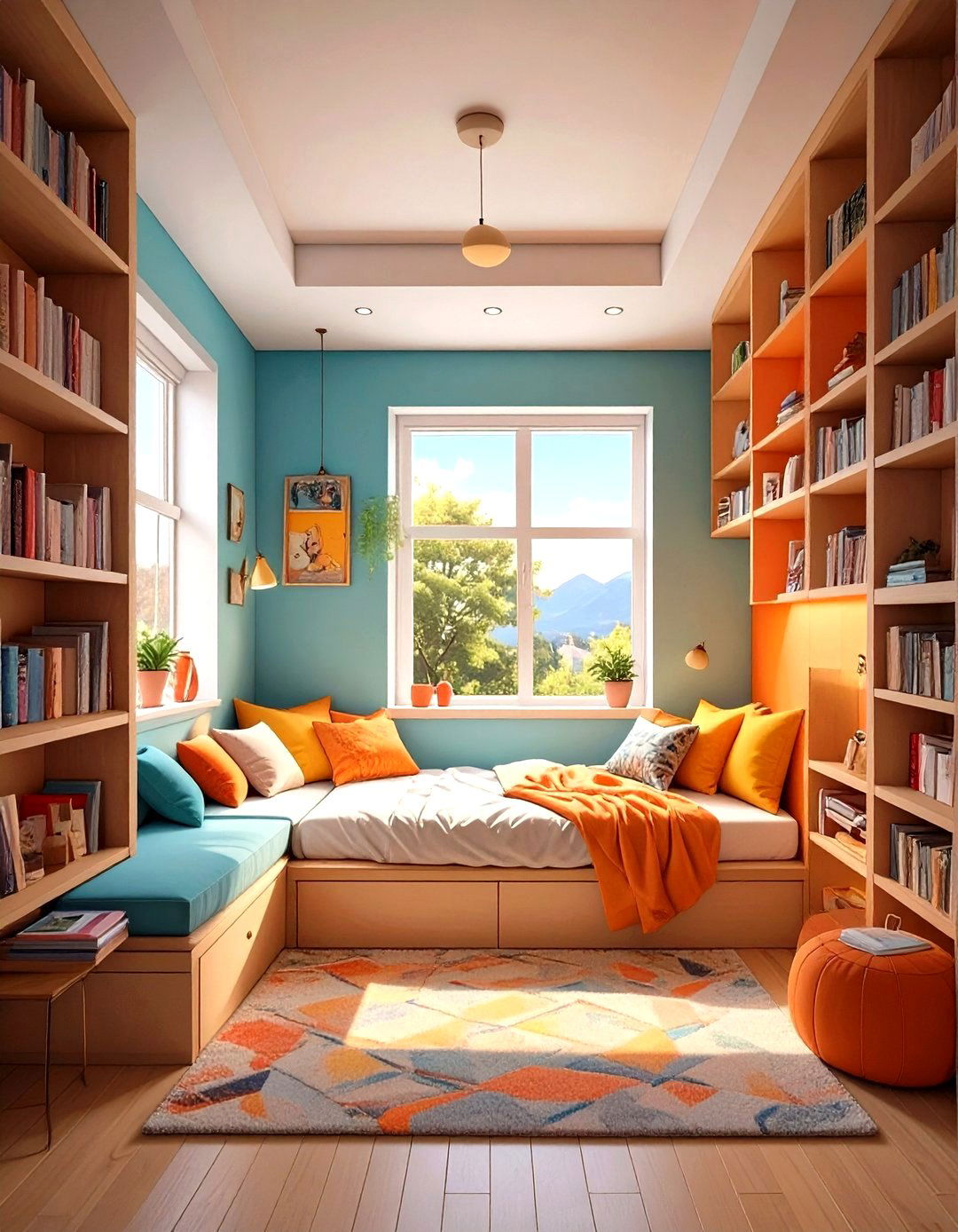 Ottomans with Hidden Storage - 30 small bedroom design ideas