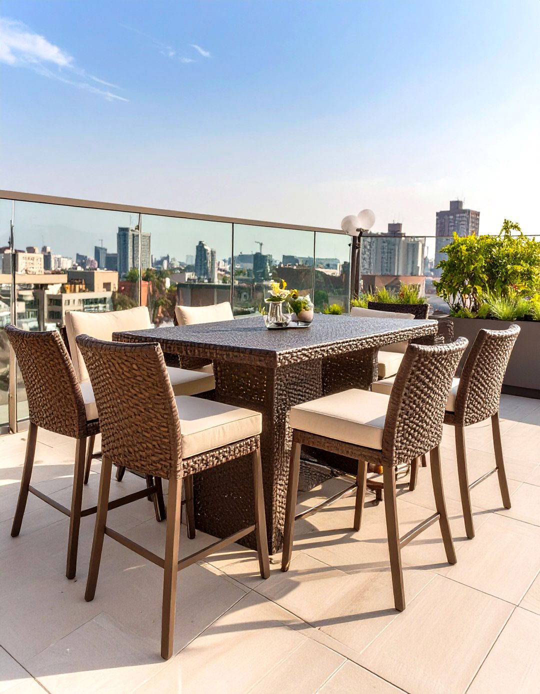 Outdoor Bar Height Dining Set - 30 outdoor furniture ideas