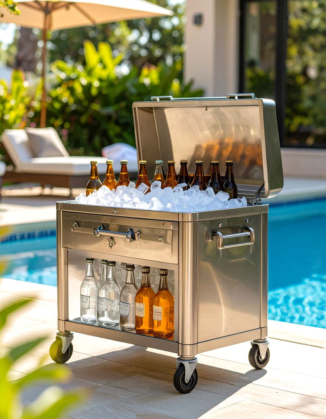 Outdoor Cooler Cart - 30 outdoor furniture ideas