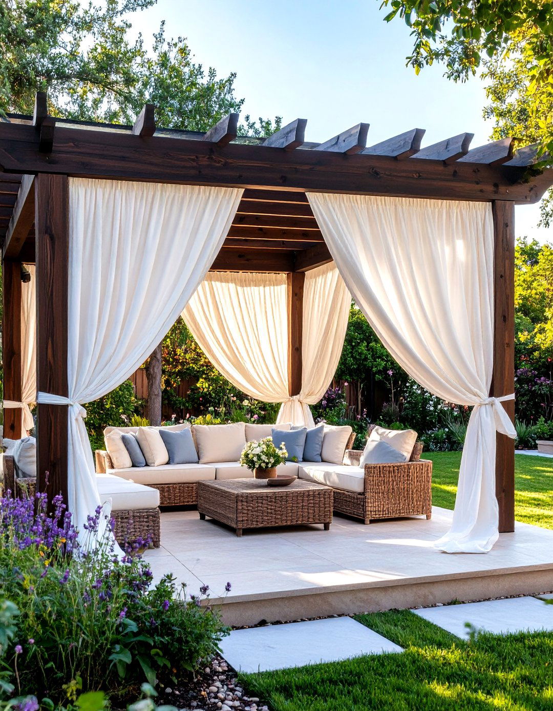 Outdoor Curtain Enclosure - 30 patio covering ideas