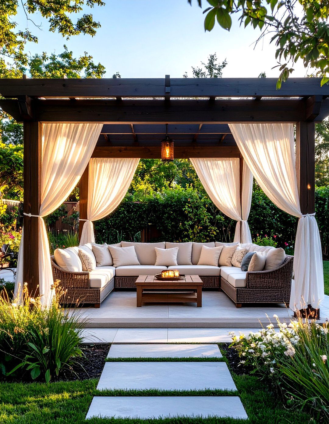 Outdoor Curtains for Pergolas - 30 patio shades ideas
