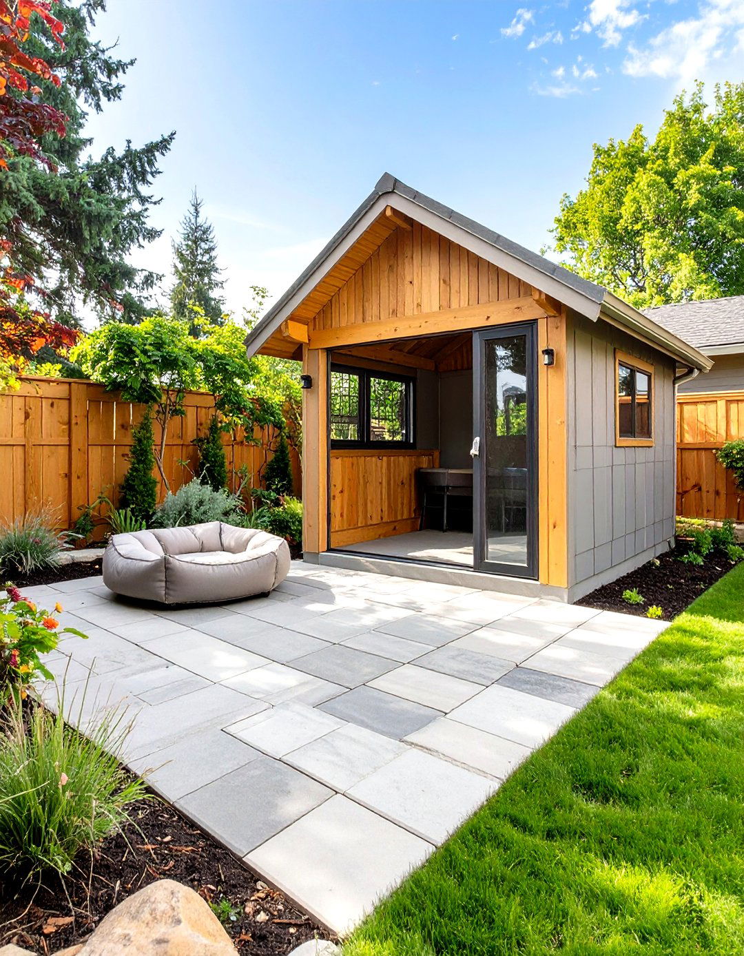 Outdoor Dog Kennel with a Paved Patio Area - 30 outdoor dog kennel ideas