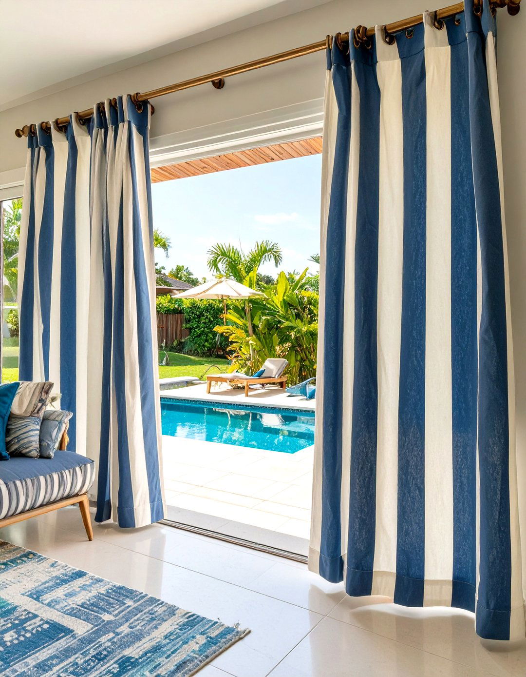 Outdoor Fabric Sliding Glass Door Curtains - 30 sliding glass patio door curtain ideas