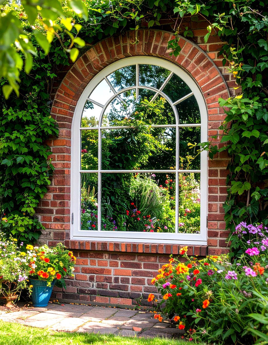Outdoor Garden Mirrors - 30 how to use mirrors in interior design ideas