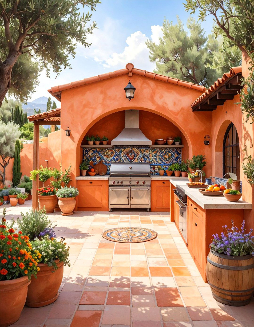 Outdoor Kitchen Integrated into a Deck - 30 outdoor kitchen designs