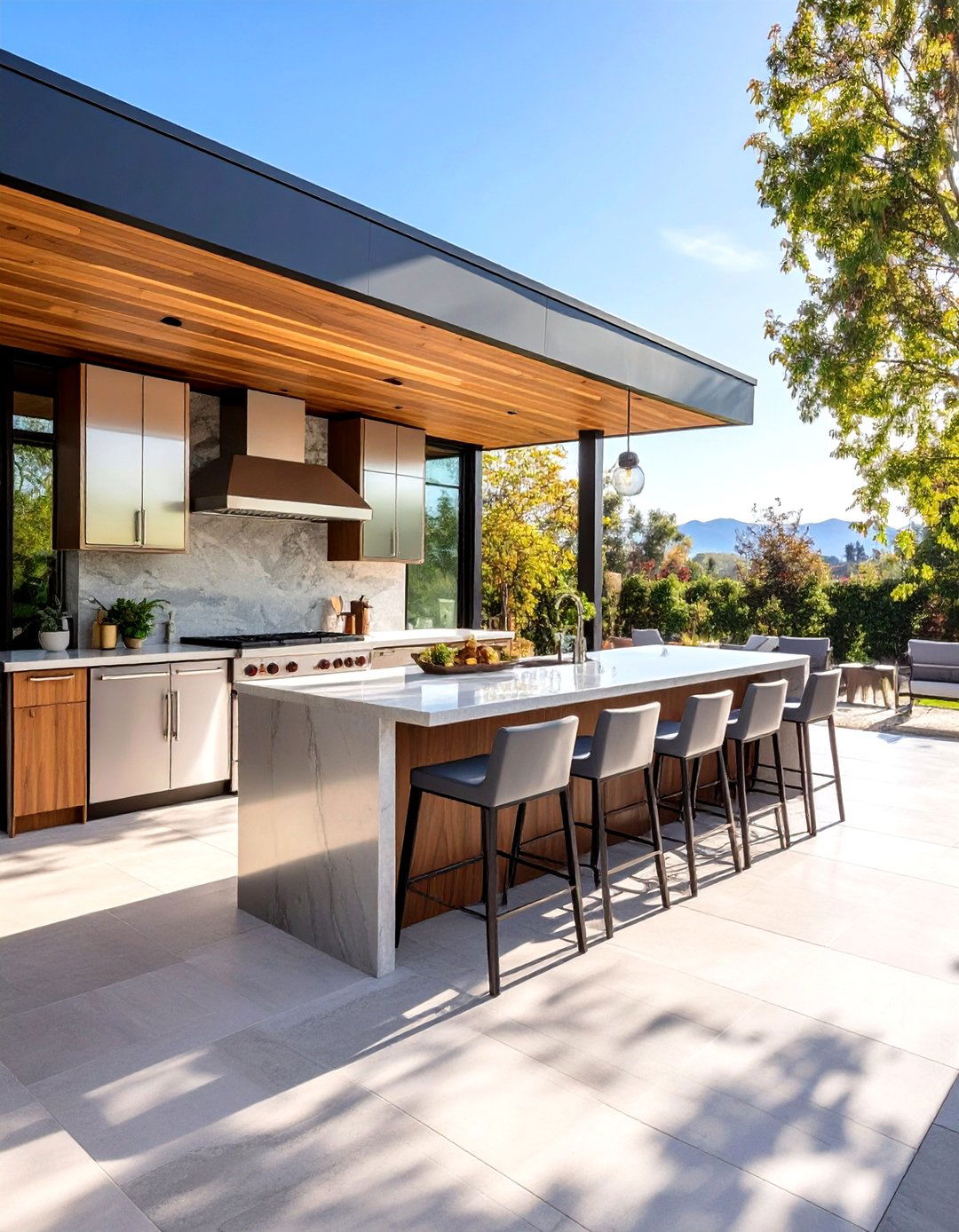 Outdoor Kitchen and Bar Room - 30 outdoor room ideas
