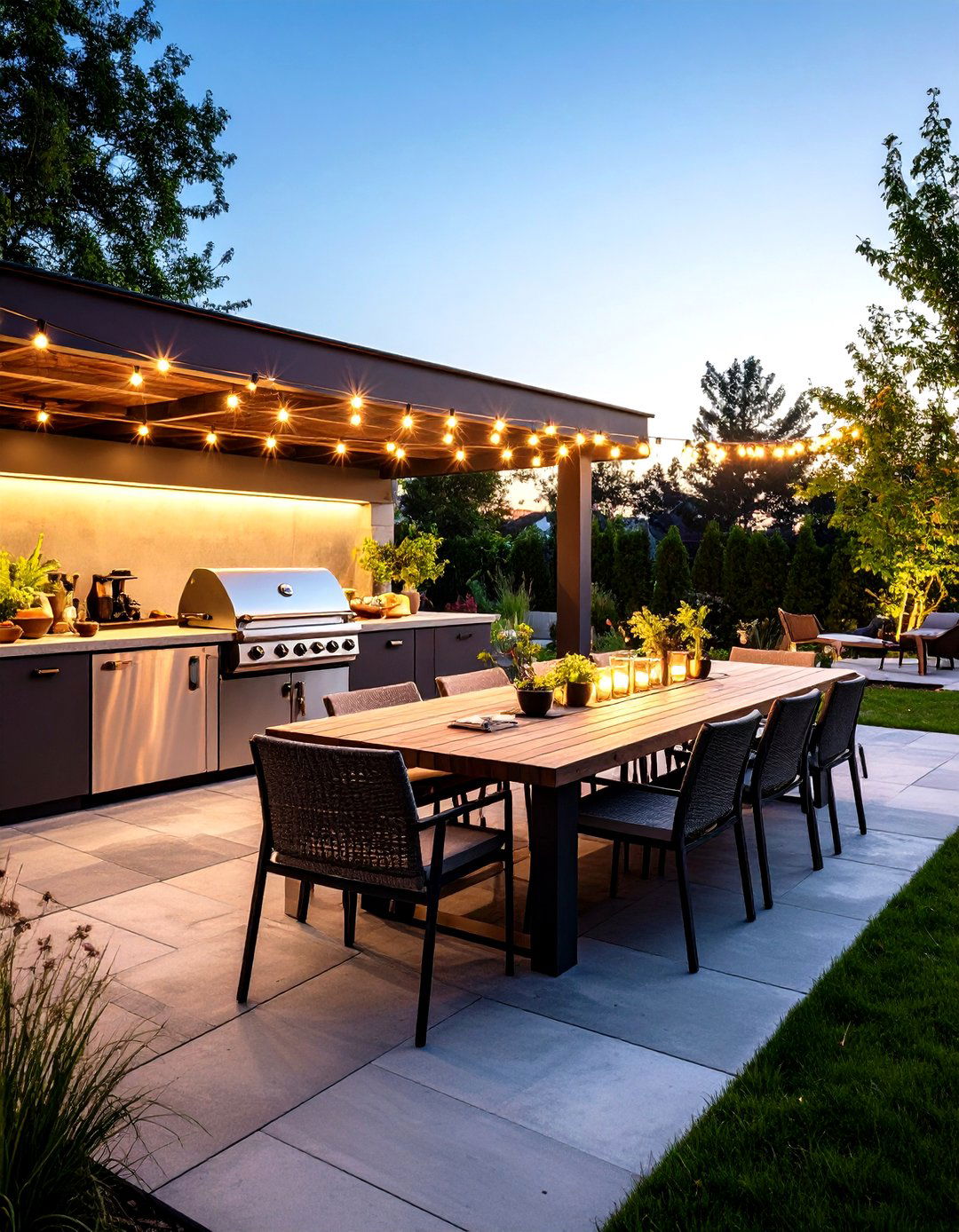 Outdoor Kitchen and Dining Area - 30 landscape design software free ideas