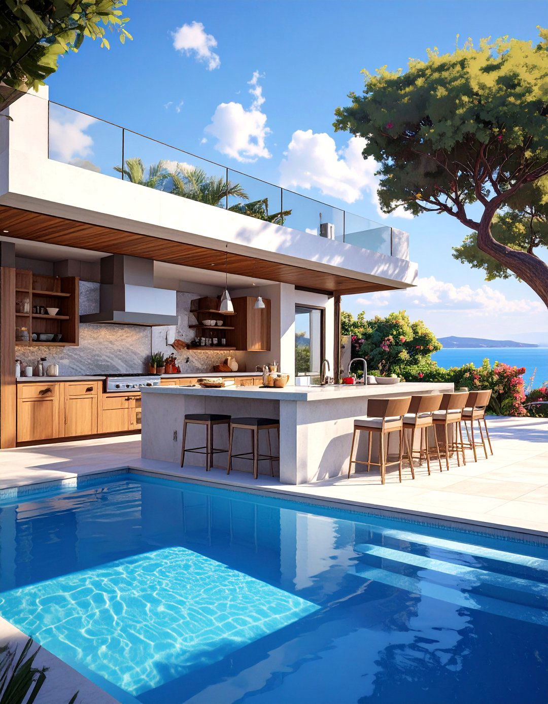 Outdoor Kitchen with a Pizza Oven - 30 outdoor kitchen designs