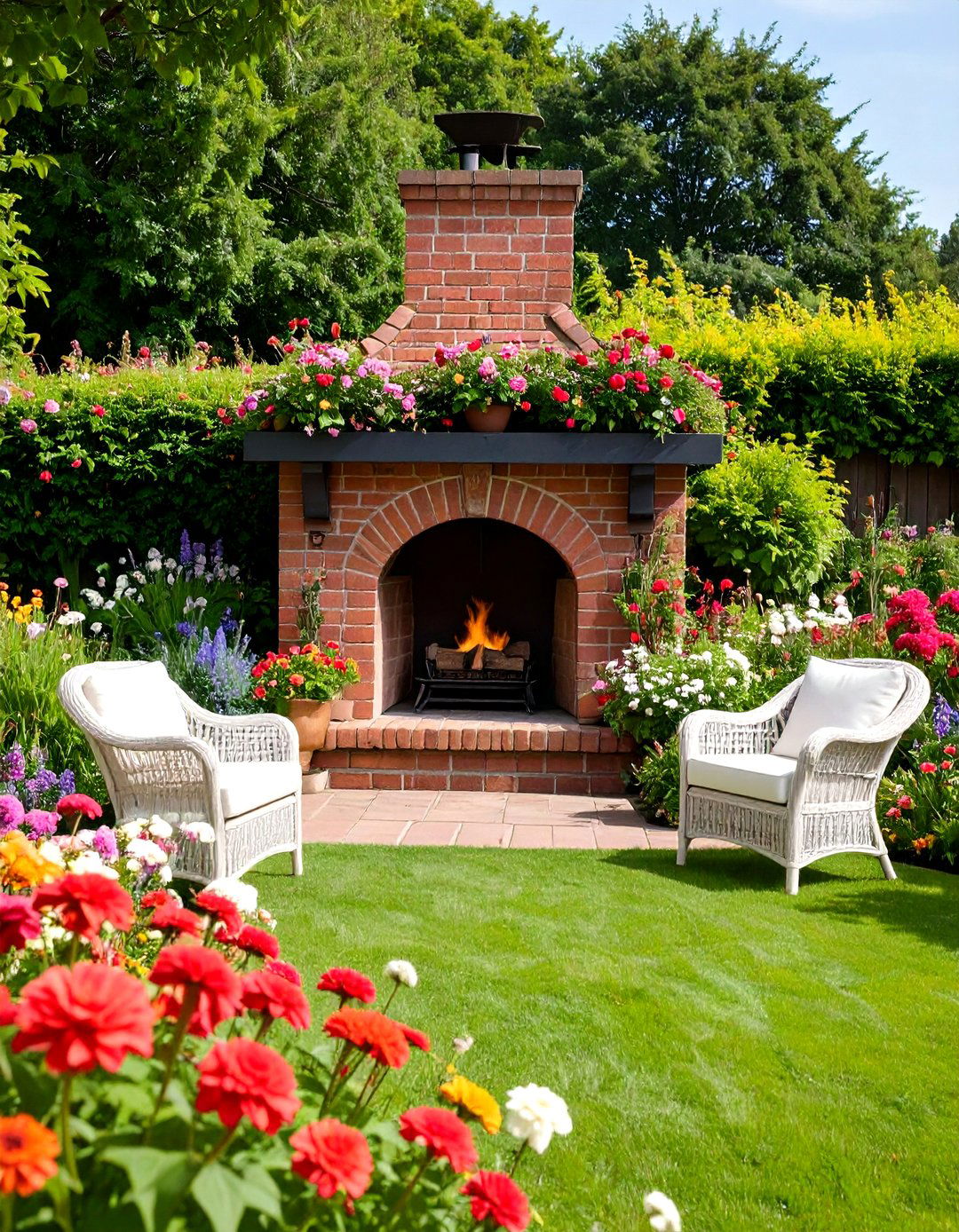 Outdoor Living Room Patio Fireplace - 30 patio fireplace ideas
