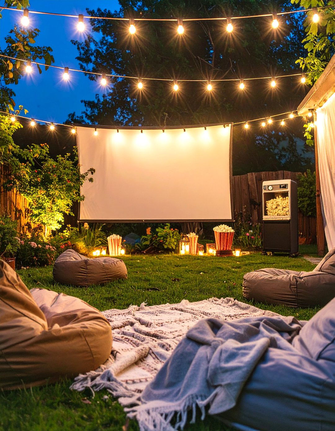 Outdoor Movie Night Party - 30 backyard party ideas