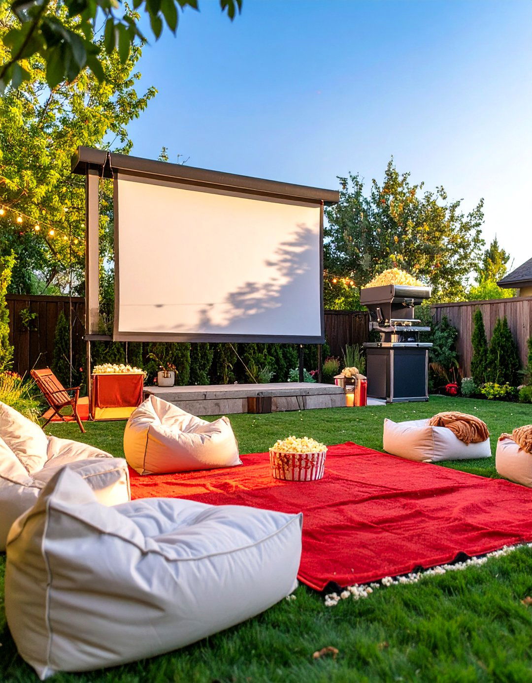 Outdoor Movie Night Premiere - 30 backyard sweet 16 party ideas at home