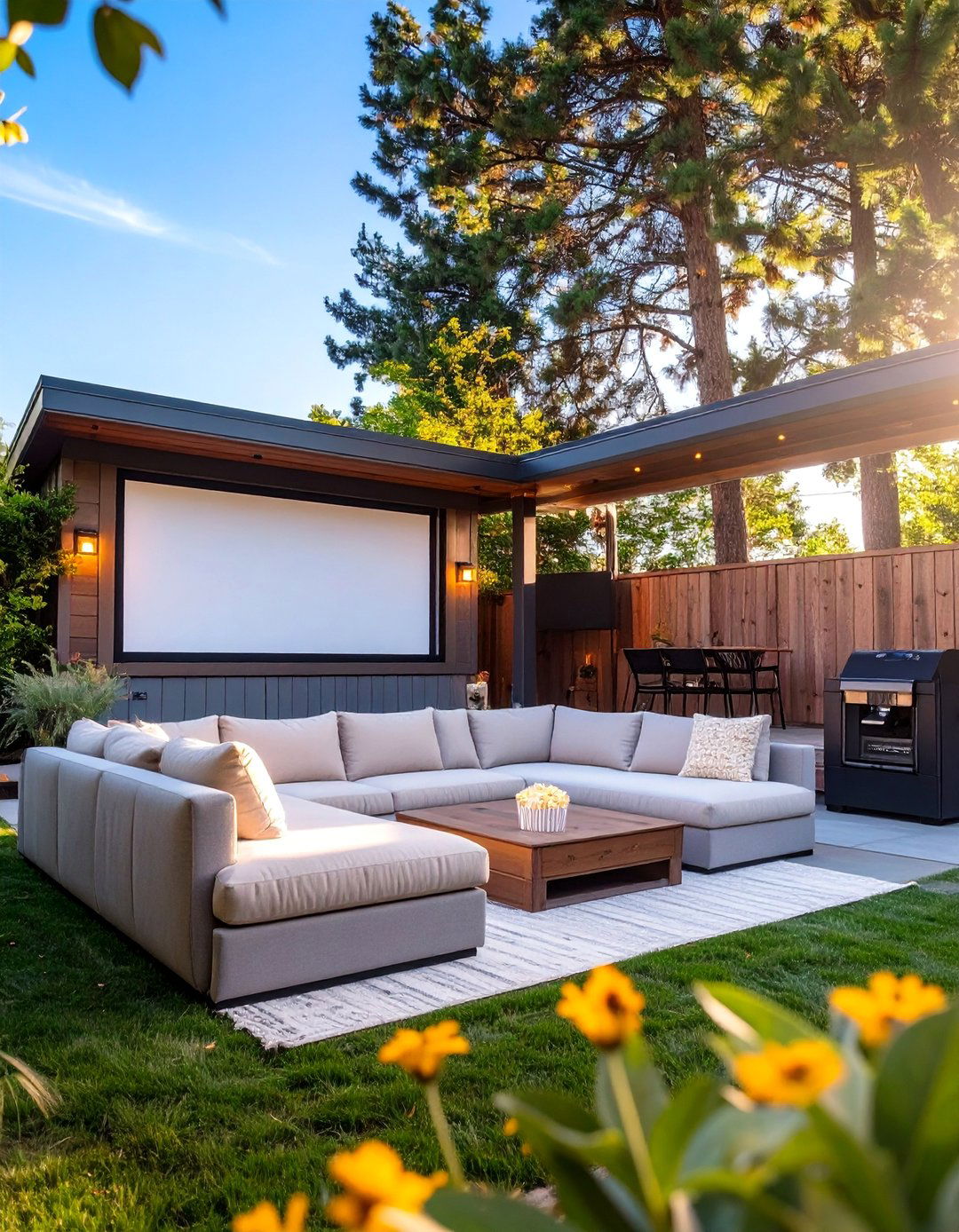 Outdoor Movie Theater Shed - 30 backyard shed ideas