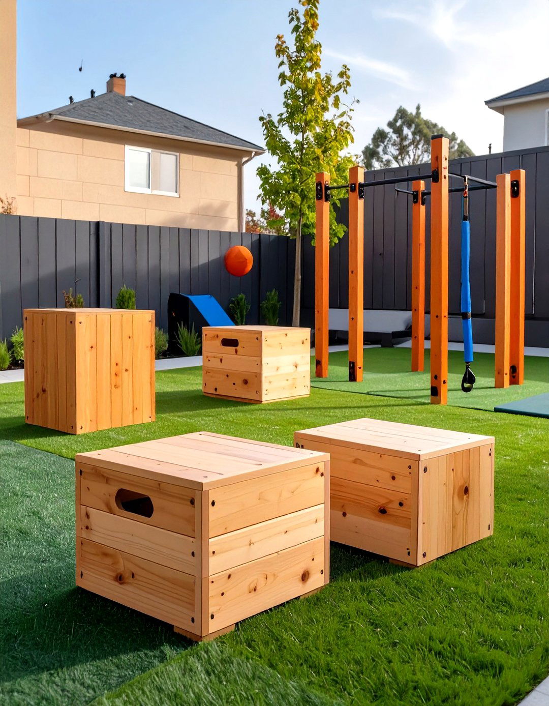 Outdoor Plyometric Training Area - 30 outdoor gym ideas