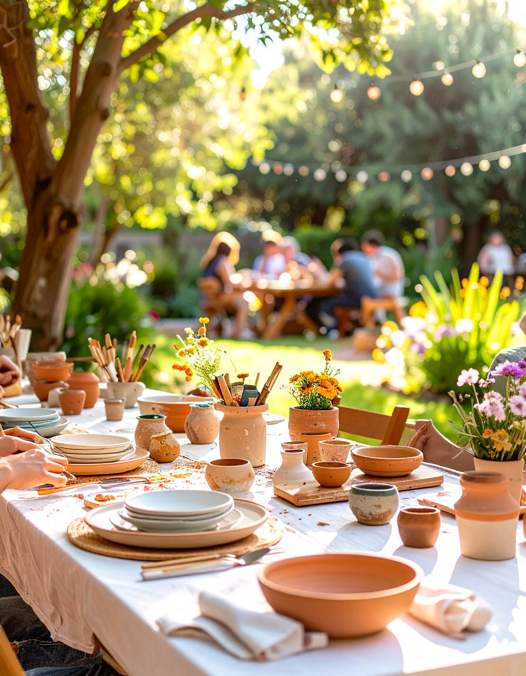 Outdoor Pottery and Clay Sculpting - 30 outdoor birthday party ideas