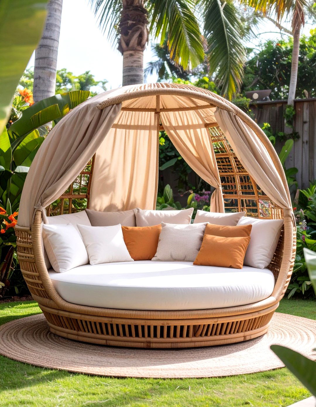 Outdoor Rattan Daybed - 30 outdoor furniture ideas