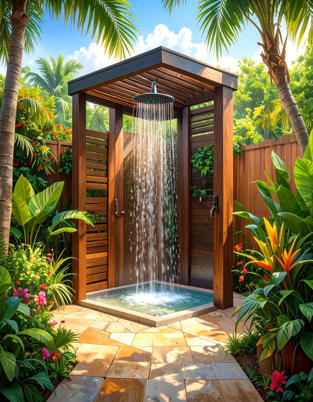 Outdoor Shower for a Resort Like Feel - 30 outdoor living ideas