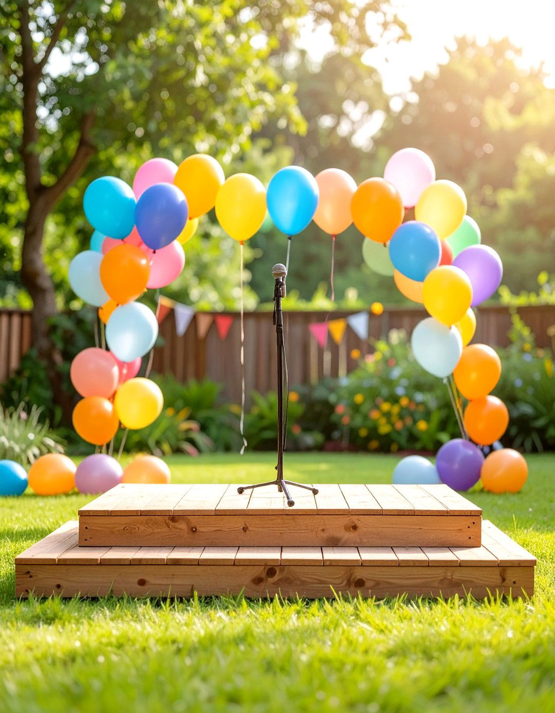 Outdoor Stage for Speeches - 30 outdoor graduation party ideas