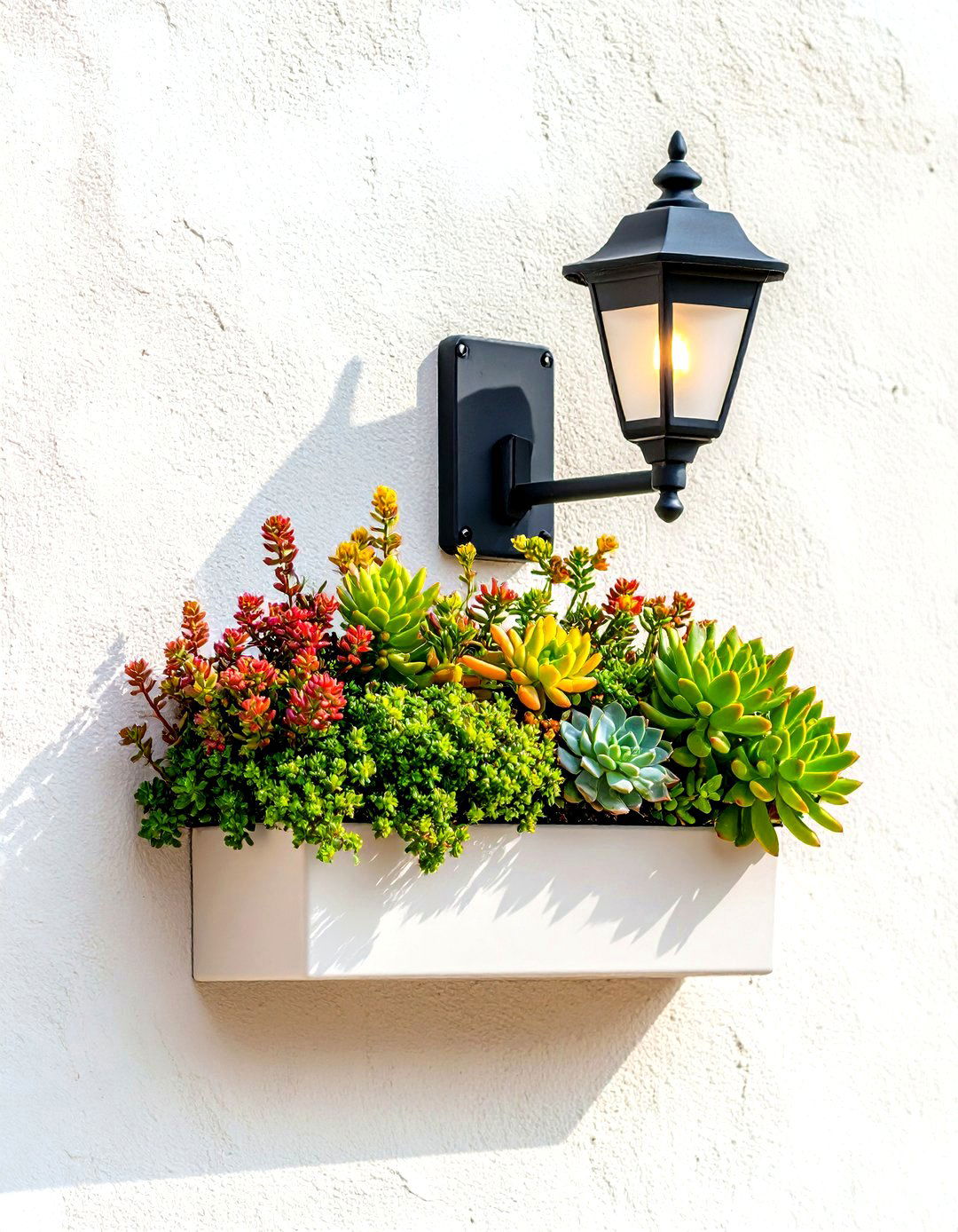 Outdoor Wall Lights with Integrated Planters - 30 outdoor wall lighting ideas