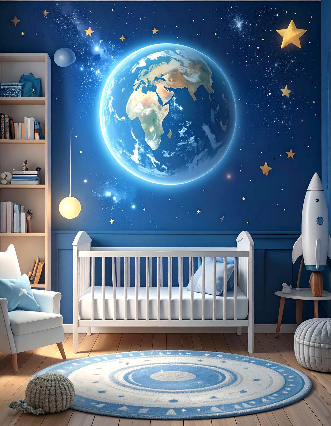 Outer Space Adventure Nursery - 30 nursery ideas for boys