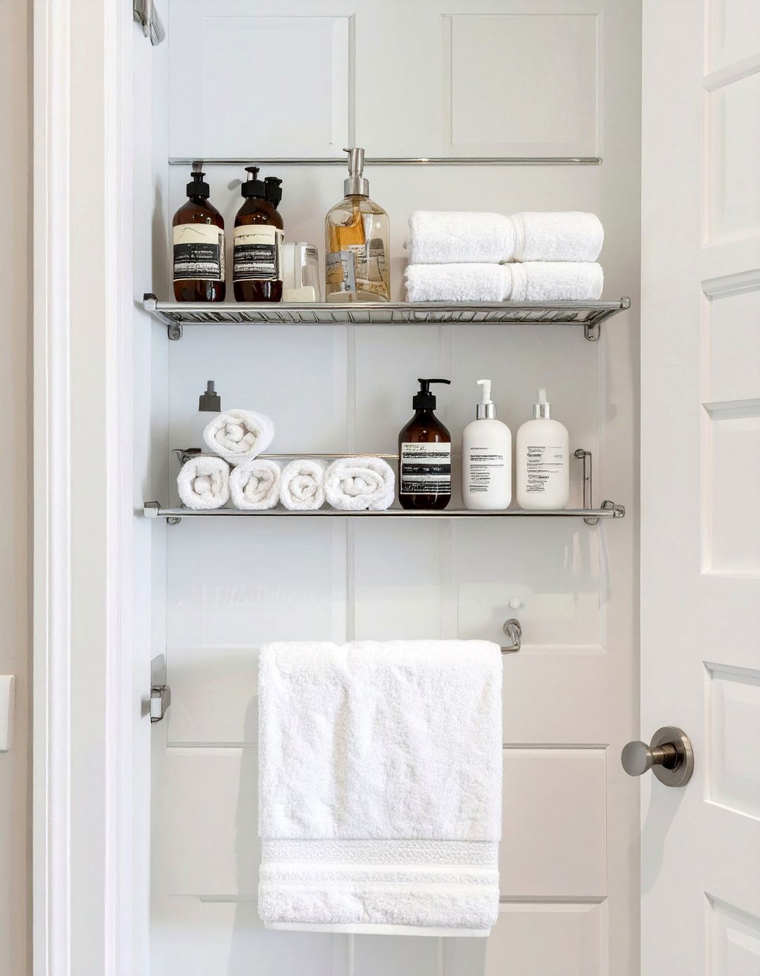 Over the Door Bathroom Shelf Unit - 30 bathroom shelf ideas