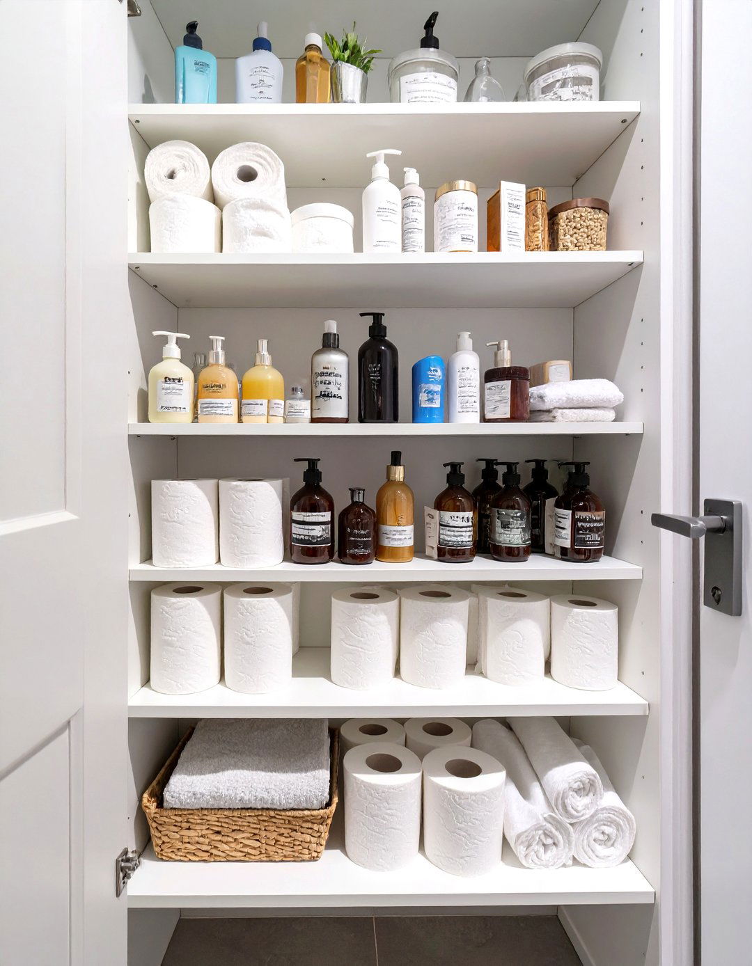 Over the Door Bathroom Shelving - 30 bathroom closet organization ideas