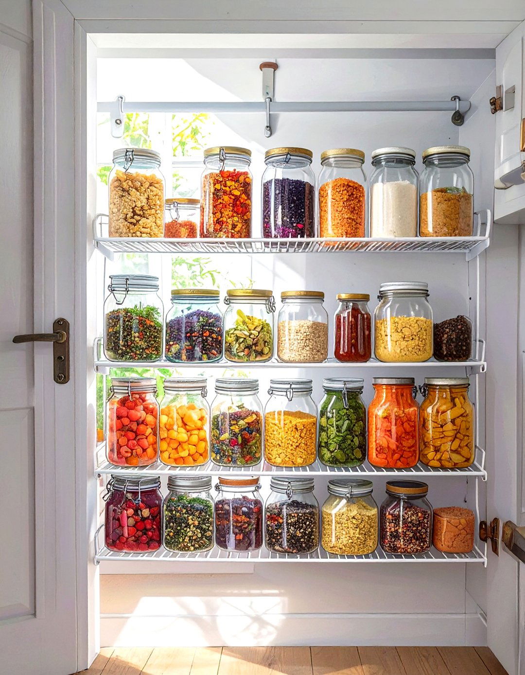 Over the Door Pantry Organizer - 30 small kitchen pantry ideas