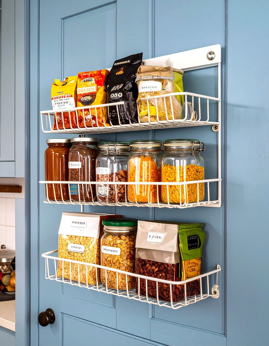 Over the Door Rack Small Pantry - 30 small kitchen small pantry ideas