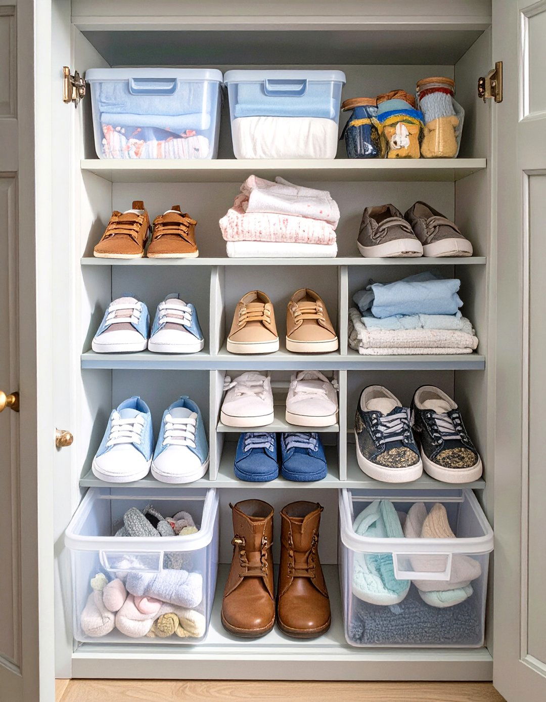 Over the Door Shoe Organizer - 30 nursery storage ideas