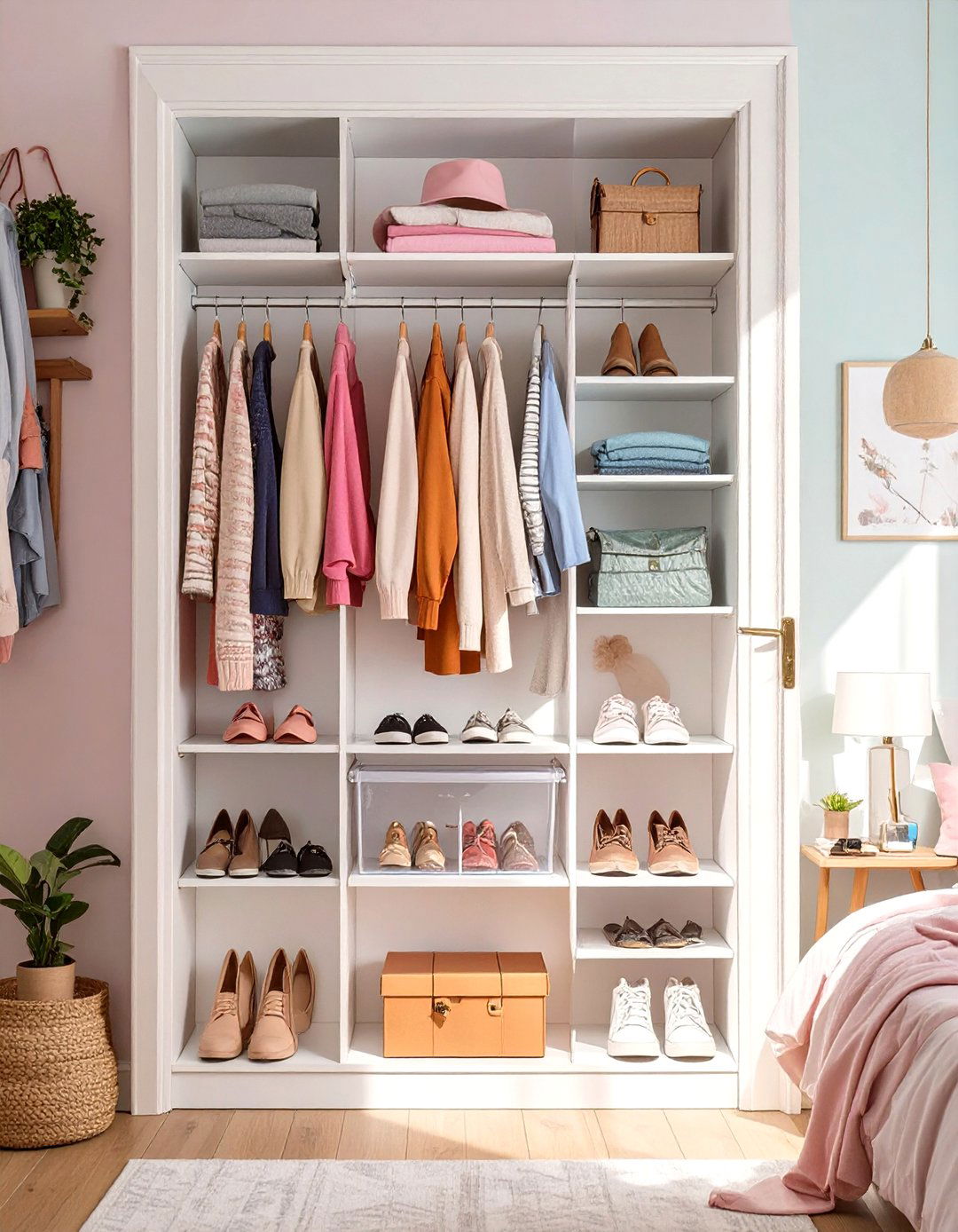 Over the Door Storage Solutions - 30 small teen bedroom ideas