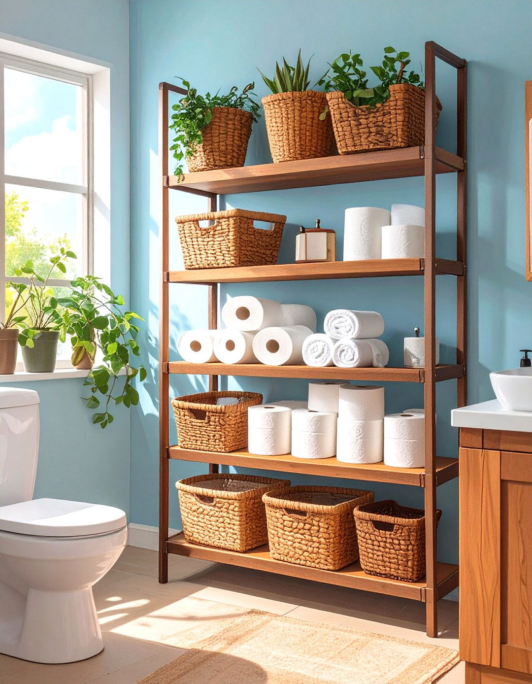 Over the Toilet Storage Solutions - 30 bathroom organization ideas