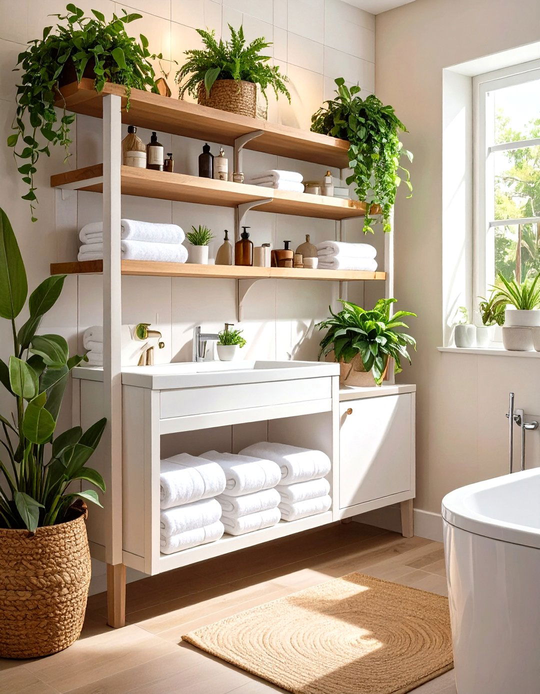 Over the Toilet Storage Unit - 30 small bathroom decor ideas